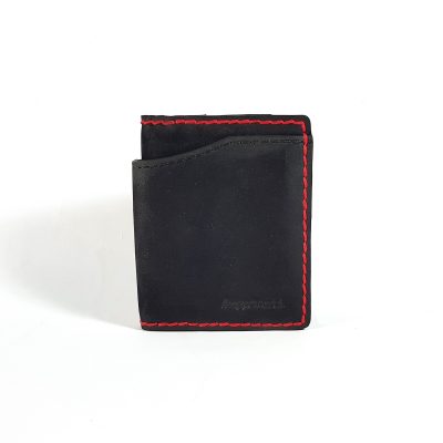 Compact D - Black Nubuck - Red